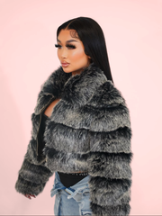 Cropped Fur Coat