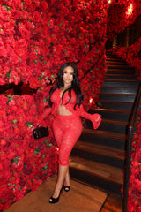 Red Lover Girl Lace Set
